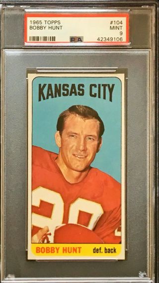 1965 Topps Bobby Hunt Sp 104 Psa 9 1 Of 2 None Higher Extremly Rare
