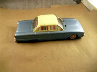 Vintage Ford Falcon Tin Friction Toy Car Bandai Sign Of Quality Japan