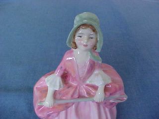 NO RES VINTAGE ROYAL DOULTON BONE CHINA FIGURINE BO PEEP WITH CROOK 1937 HN1811 2