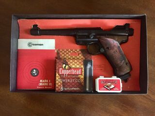 Crossman Mark 1 Target.  22 Caliber Pellet Gun Pistol - Vintage