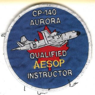 Modern Canadian Air Force Aurora Aesop Instructor Patch