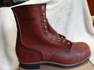 Vintage Red Wing 8 " Boots Size 10 Style 957