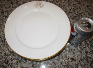 Set 6 Antique SEVRES French Porcelain Monogrammed Poss Russian Plates Dated 1911 10