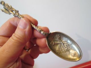 Rare Blackhawk Indian - Early Gorham - Sterling - Souvenir Spoon