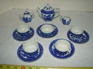 Vintage Porcelain Tea Set Dishes Child 