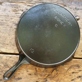 Vintage Wagner Ware Cast Iron Skillet Frying Pan 10 Heat Ring - Ironspoon