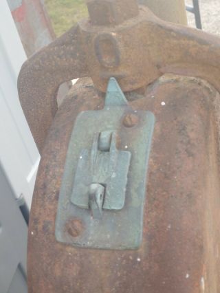 RARE Early 1900 ' s Joy Gas Pump Clockface Pre Visible Long Beach CA.  Hand Crank 10