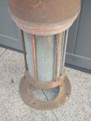 RARE Early 1900 ' s Joy Gas Pump Clockface Pre Visible Long Beach CA.  Hand Crank 4