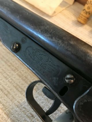 vintage daisy bb gun rifle model 104 double barrel RARE crosman air 10
