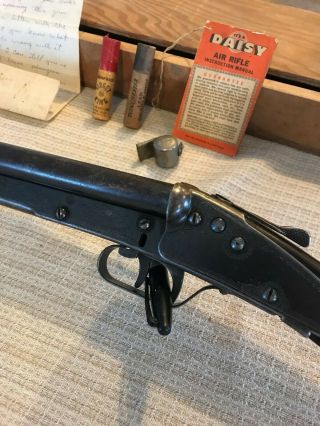 vintage daisy bb gun rifle model 104 double barrel RARE crosman air 2