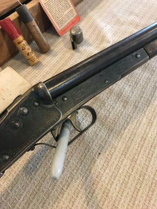 vintage daisy bb gun rifle model 104 double barrel RARE crosman air 5