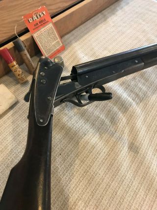 vintage daisy bb gun rifle model 104 double barrel RARE crosman air 8