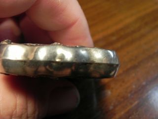 Antique Sterling Silver Vesta Case/Match Safe Art Nouveau Repousse 5