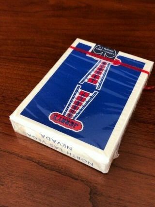 Vintage Jerry ' s Nugget Casino playing cards BLUE Authentic 2