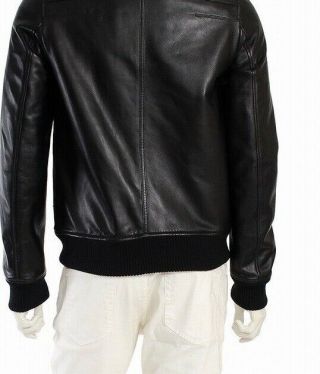 SS07 $6000 Ultra Rare Dior Homme Hedi Slimane Iconic Leather Jacket EU 50 US 40 2