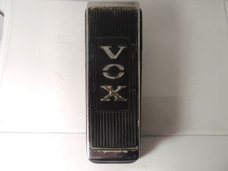 Vintage Vox Clyde McCoy Script Logo Wah Effects Pedal & Rare 9