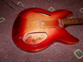 Vintage 1966 Rickenbacker 335 Body and Neck hardware - ready Project plus 2