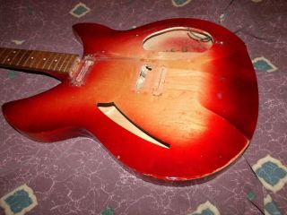 Vintage 1966 Rickenbacker 335 Body and Neck hardware - ready Project plus 3