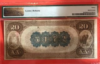 1882 $20 State NB of St.  Louis Missouri PMG 30 Fr.  504 Charter CH 5172 Very Rare 4