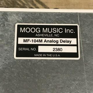 Moog Moogerfooger MF - 104M Analog Delay Rare Limited Edition Lunar White 7