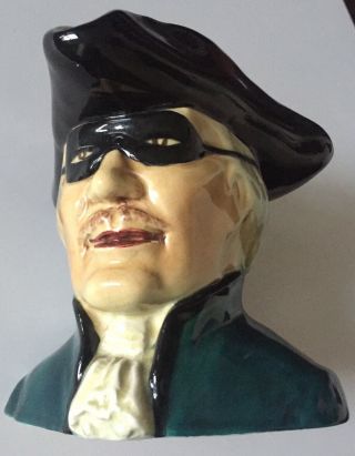 Toby " Dick Turpin " Hand Painted Ceramic Signed Jug