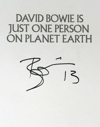 David Bowie Is Book V&A Exhibition SIGNED Numbered Very Rare. 3