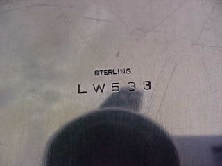 HEAVY OBLONG STERLING SILVER TRAYS LW533 MYSTERY MARK 17.  8 OZ 505 GRAMS 5