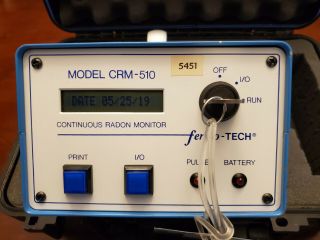 femto - TECH Continuous Radon Monitor CRM - 510LP rare LOW POWER model 2