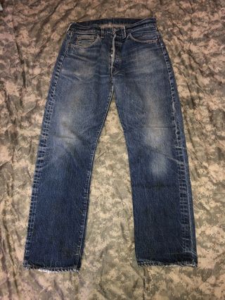 Vintage 1960s Levi’s Big E 501 Redline Selvage Single Stitch Jeans 30x28