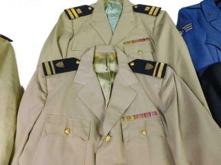 Khaki Us Navy & Coast Guard Jackets W/ribbon Bar,  Shoulder Boards