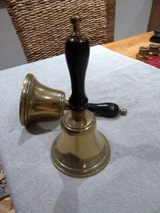 43.  Antique Vintage Brass Hand Bells