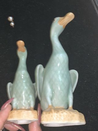 Antique Chinese Blue Celadon Duck Goose Republic Period 6