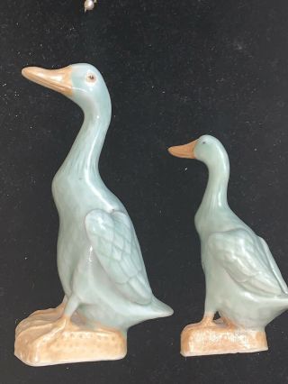 Antique Chinese Blue Celadon Duck Goose Republic Period 8