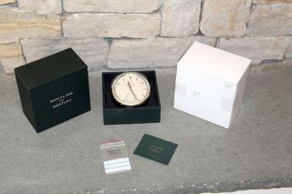 Breitling For Bentley Desk Clock Burr Walnut - Rare - Q81010ta