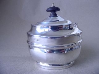 Chester Victorian Sterling Silver Tea Caddy 1900