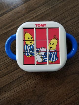 Vintage Tomy 1992 Preschool 3 - In - 1 Flip Puzzle Toy Bananas In Pajamas Rat In Hat