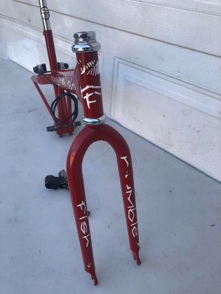 Old School rumble fish RARE Bmx Bike Frame and fork 24 