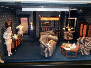 Vintage 80’s Diorama Room Box - Gangster Bride Suite Bespaq Dollhouse Furniture