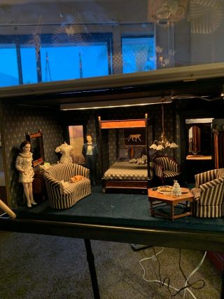 Vintage 80’s Diorama Room Box - Gangster Bride Suite BESPAQ DOLLHOUSE FURNITURE 2