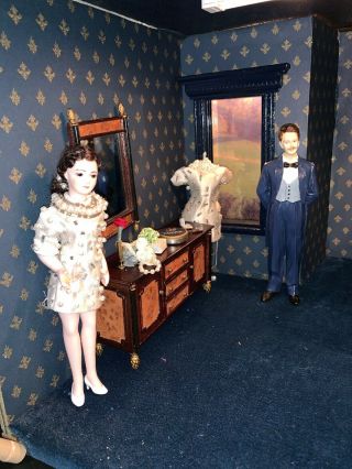 Vintage 80’s Diorama Room Box - Gangster Bride Suite BESPAQ DOLLHOUSE FURNITURE 4