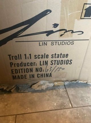 Lin Studios VOL JIN TROLL Life Size Bust Warcraft 1:1 Scale 63/150 Very Rare 10