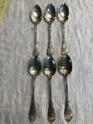 Set Of 6 Tiffany & Co Beekman Sterling Silver Tablespoons W/ Monogram 401g 9”