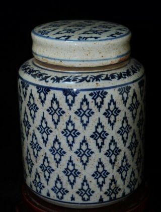 China Old Blue And White Porcelain Hand Painted Pattern Tea Pot C01