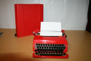 Vintage Olivetti Valentine S Red Typewriter In Case - Well