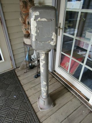 Vintage Eco Tireflator Air Meter and Pedestal for Service Station 4