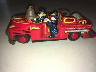 Vintage Fire Truck Tin Toy Marx?