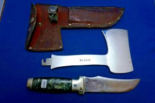 Vintage Case Xx Knife And Axe Combo Sheath 1940s Handles