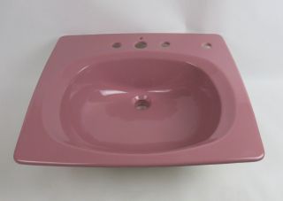 Vintage Pink Bathroom Sink Suzanne Dusty Rose 051 - 3166 - 57 Pantone 693 C