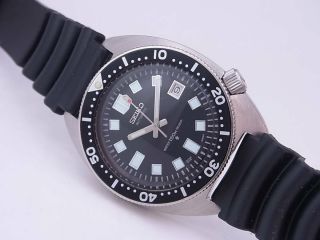 Seiko Diver 6105 - 8000 Vintage 6105a Date 150m Authentic Mens Watch