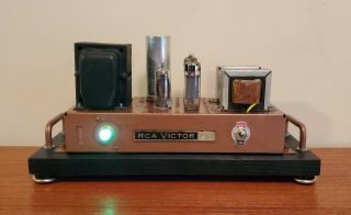 Old Antique Vintage Rca Single - Ended El84/6bq5 Stereo Tube Amplifier Upgraded